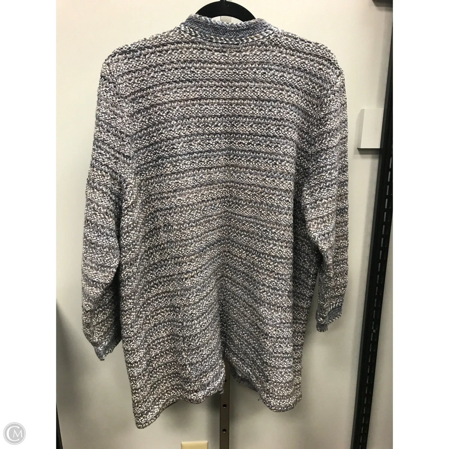 Blazer By Chicos In Blue & Cream, Size: Xxl