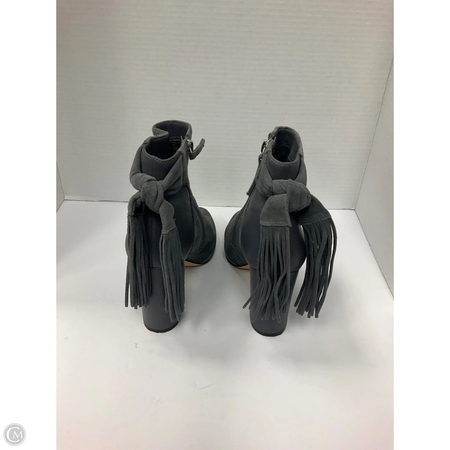 Boots Ankle Heels By White House Black Market In Grey, Size: 8