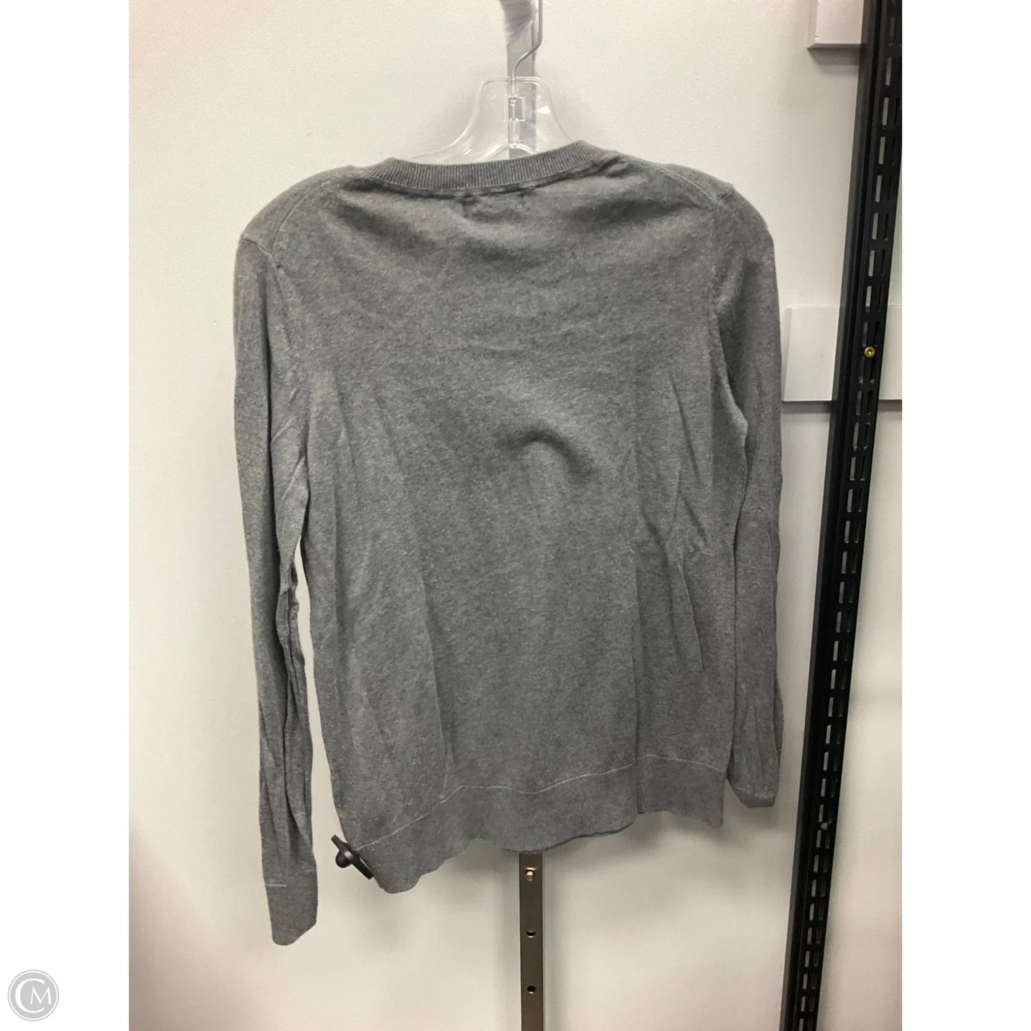Top Long Sleeve By Banana Republic In Grey, Size: M