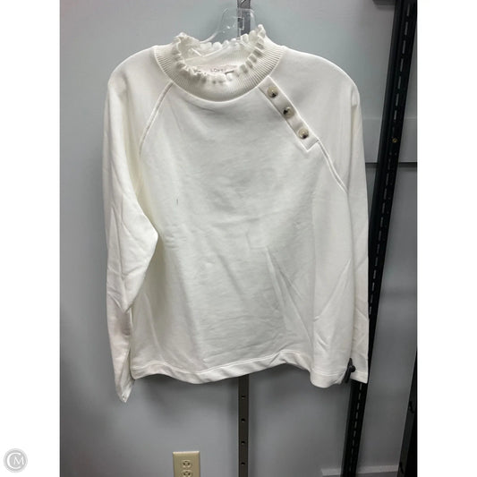 Top Long Sleeve By Loft In Cream, Size: L