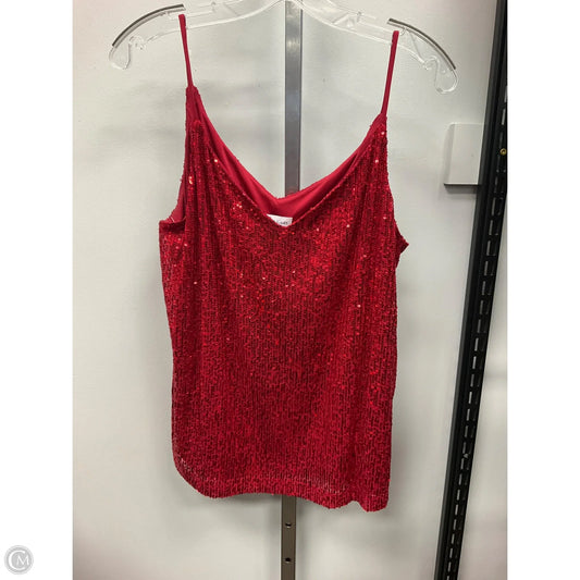 Top Cami By Calvin Klein In Red, Size: M