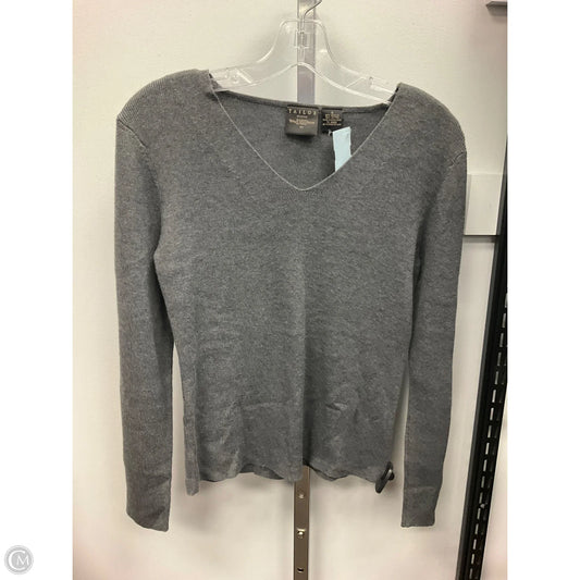 Top Long Sleeve By Tailor By B Moss In Grey, Size: S