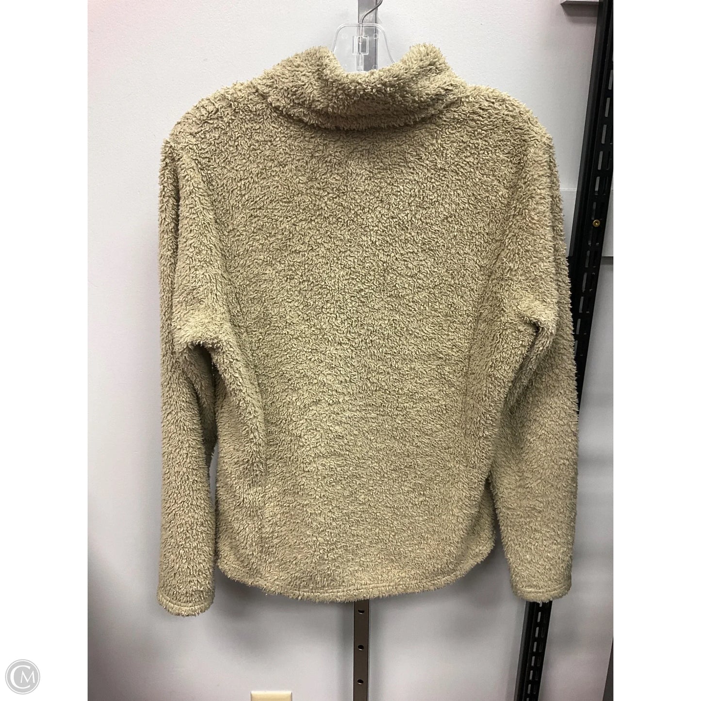 Athletic Top Long Sleeve Collar By Patagonia In Tan, Size: M