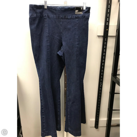 Jeans Flared By Express In Blue Denim, Size: 18