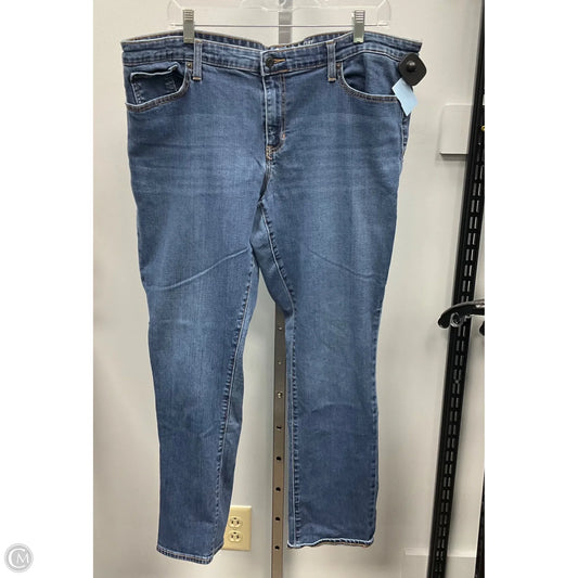 Jeans Boot Cut By Gap In Blue Denim, Size: 18