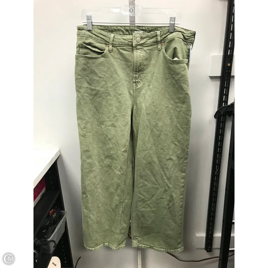 Jeans Wide Leg By Old Navy In Green, Size: 14p