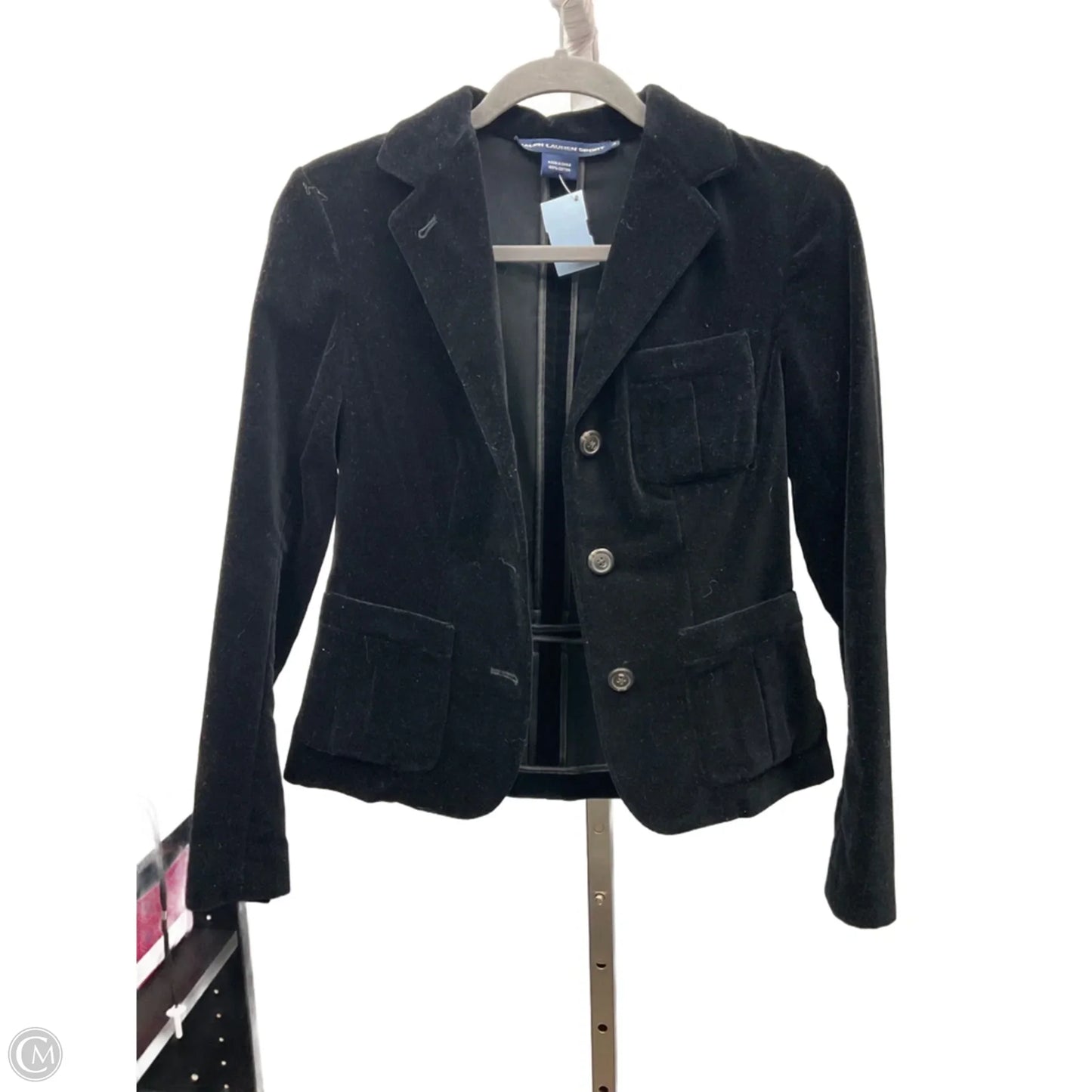 Blazer By Ralph Lauren In Black, Size: 4