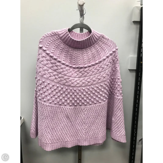 Poncho By Talbots In Purple, Size: M