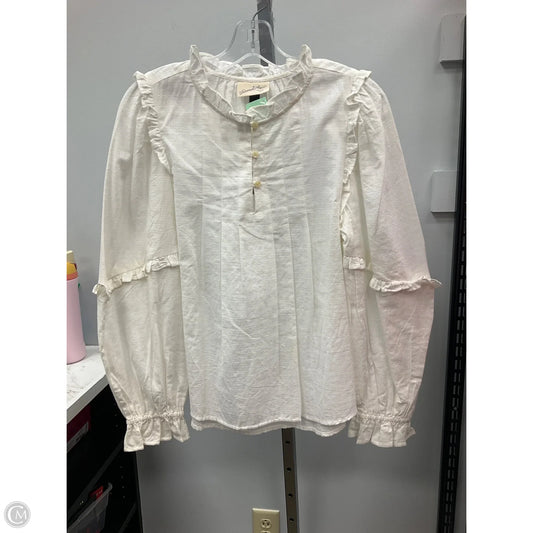Top Long Sleeve By Universal Thread In Cream, Size: Xs