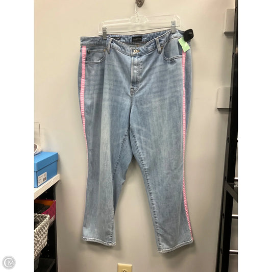 Jeans Cropped By Talbots In Blue Denim, Size: 20