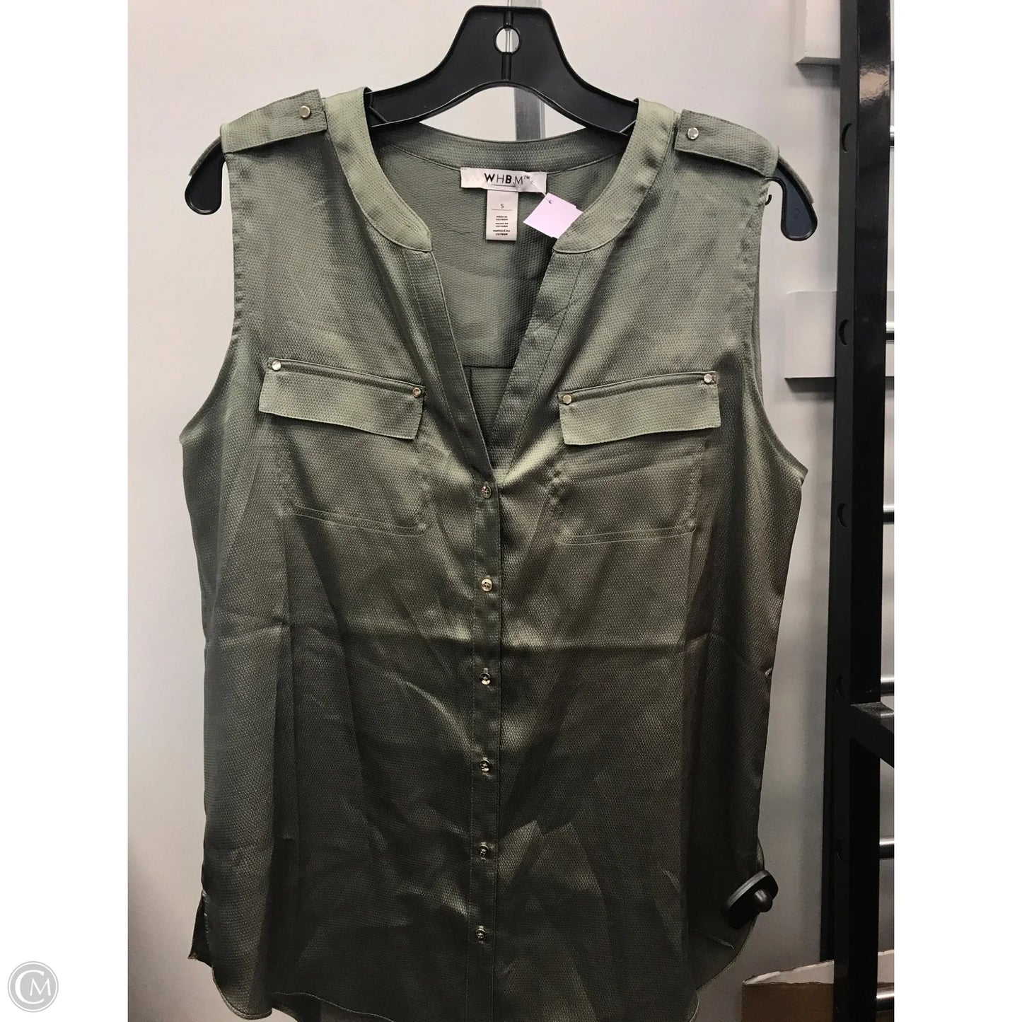 Top Sleeveless By White House Black Market In Green, Size: S