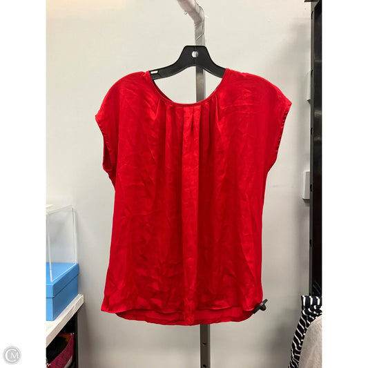 Top Short Sleeve By Loft In Red, Size: Sp