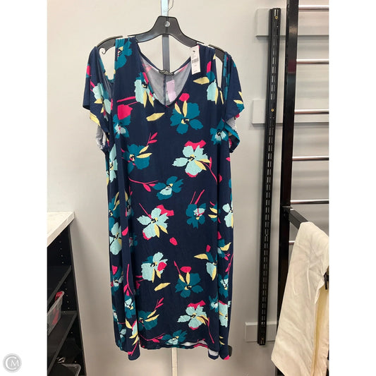 Dress Casual Short By Lane Bryant In Floral Print, Size: 22