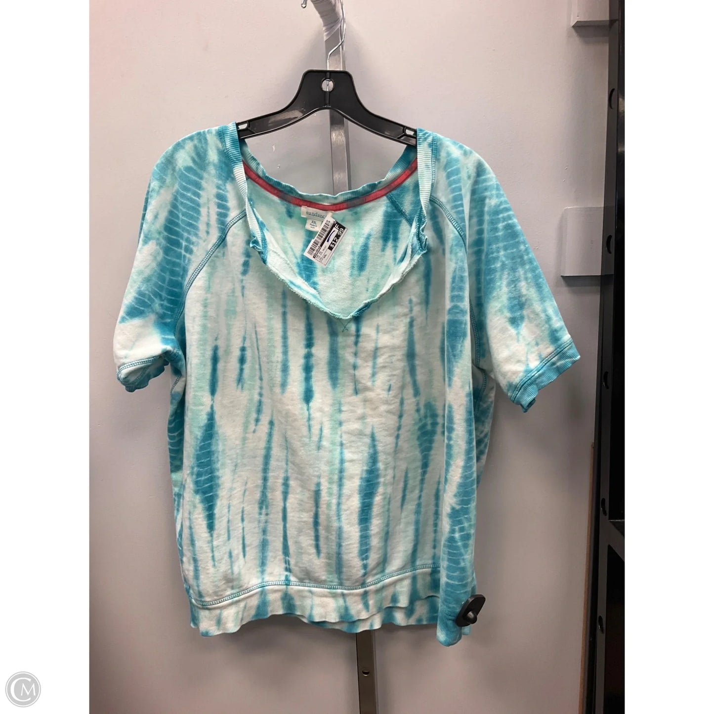 Top Short Sleeve By Sundance In Tie Dye Print, Size: Xxl
