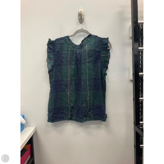 Top Sleeveless By Anthropologie In Plaid Pattern, Size: Xl