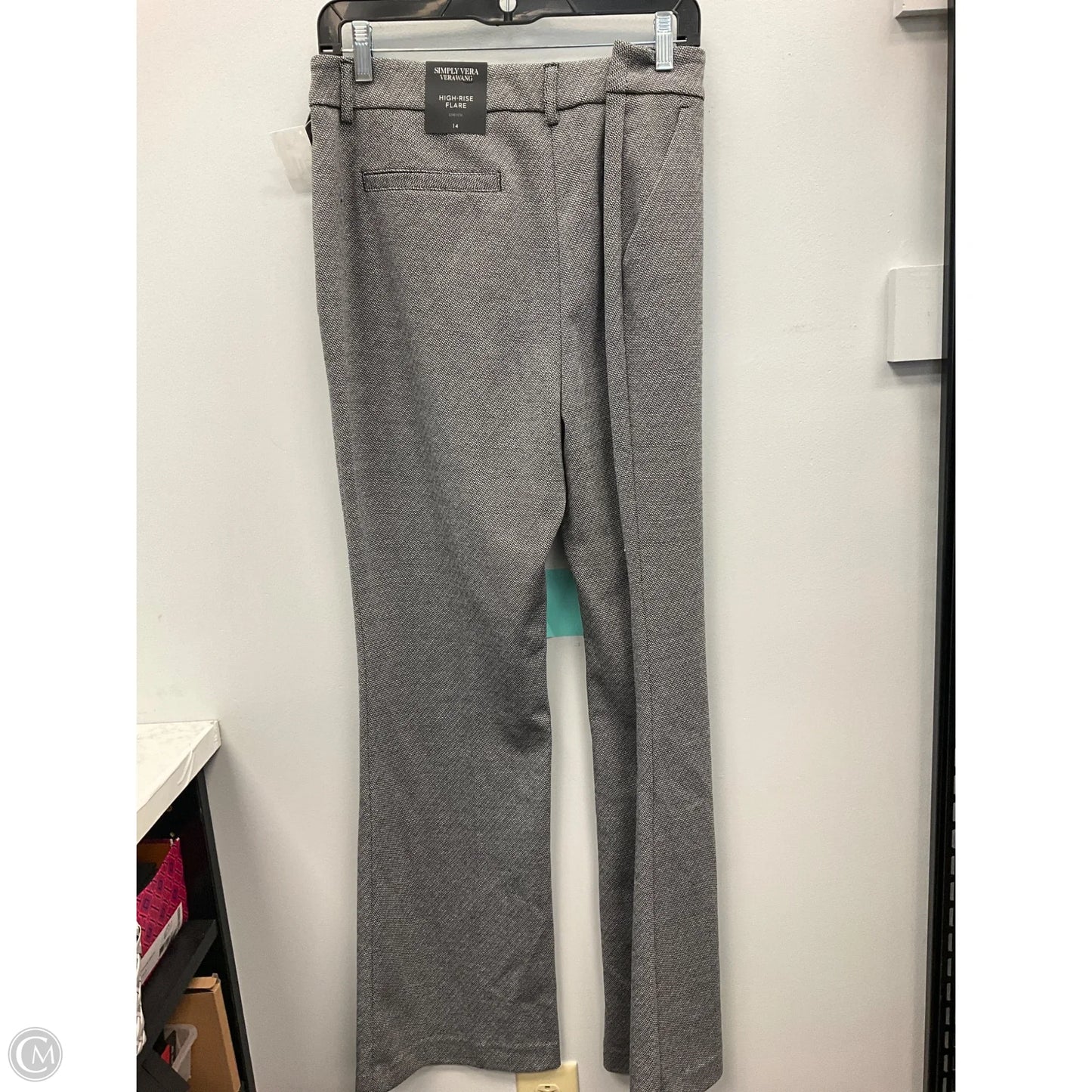 Pants Dress By Simply Vera In Black & Cream, Size: 14