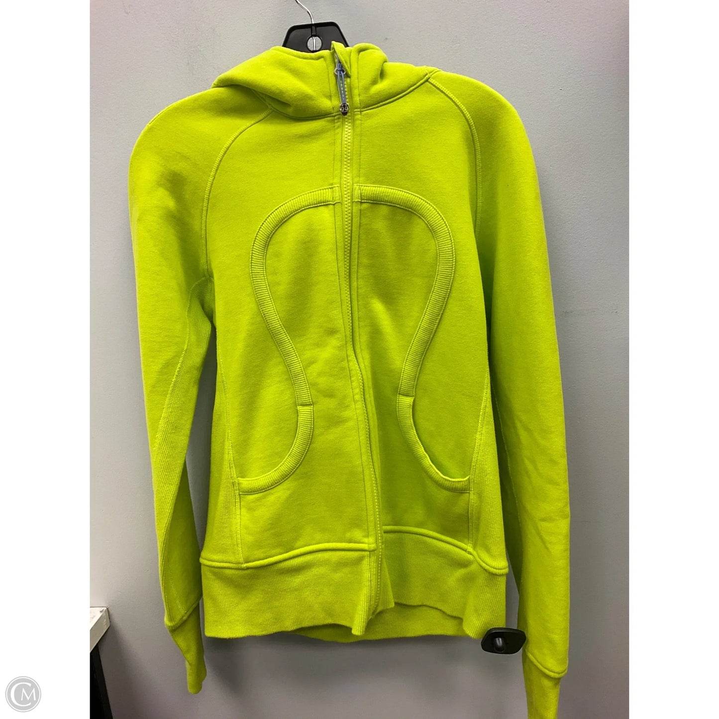 Athletic Sweatshirt Hoodie By Lululemon In Yellow, Size: 6