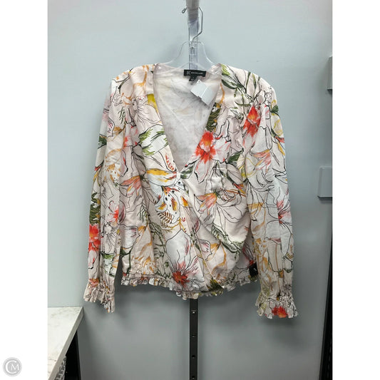 Top Long Sleeve By Inc In Floral Print, Size: L