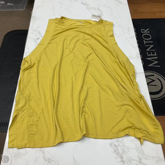 Athletic Tank Top By Old Navy In Yellow, Size: 3x