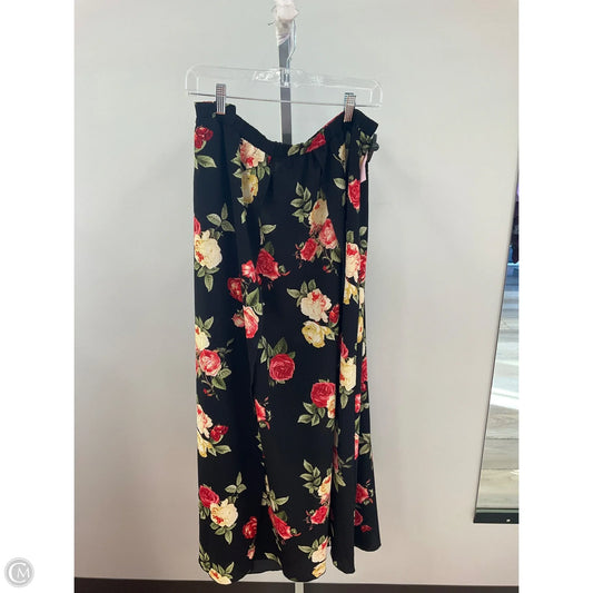 Skirt Midi By Timing In Floral Print, Size: 3x