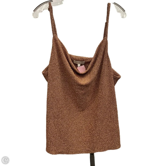 Top Sleeveless By Skies Are Blue In Copper, Size: 1x