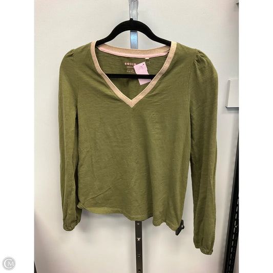 Top Long Sleeve By Boden In Green, Size: Xs
