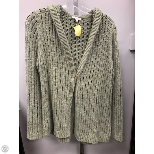 Sweater Cardigan By J. Jill In Green, Size: M