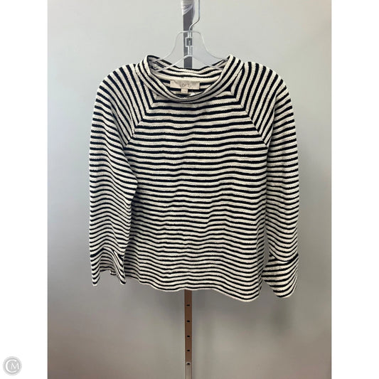 Top Long Sleeve By Loft In Striped Pattern, Size: S