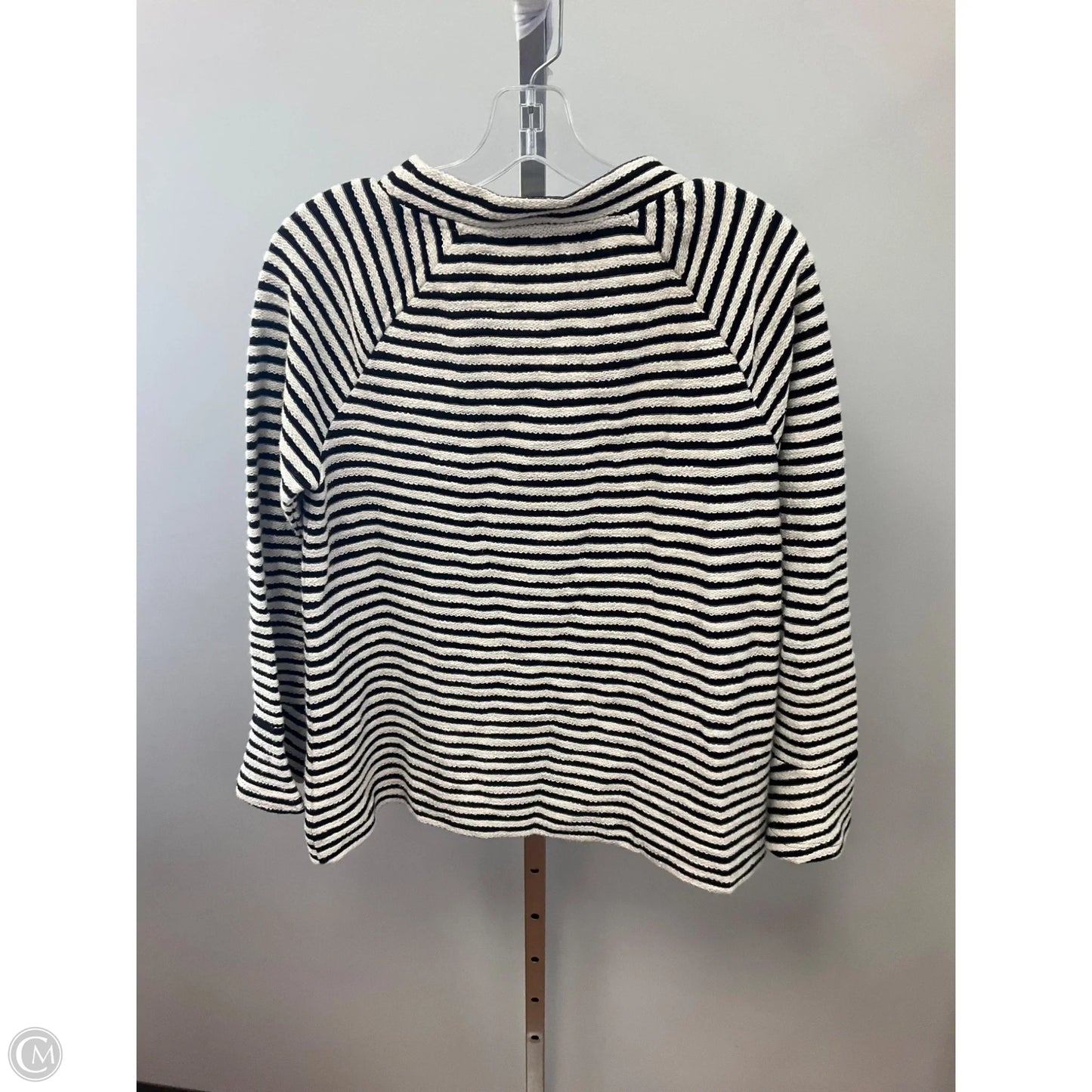 Top Long Sleeve By Loft In Striped Pattern, Size: S