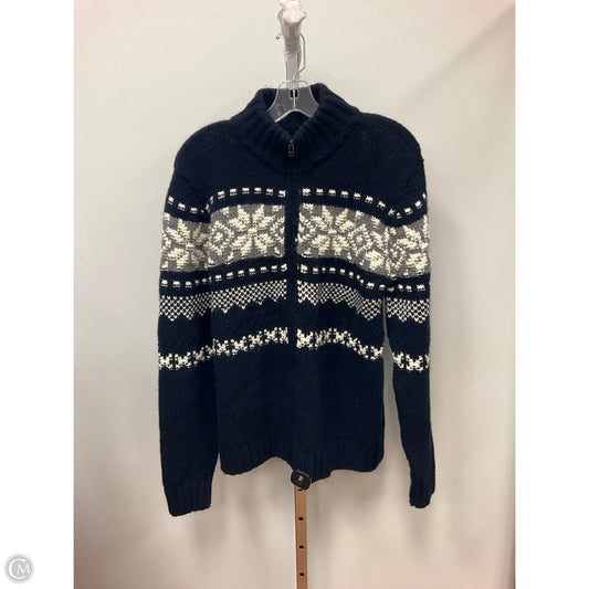 Sweater Cardigan By Polo Mondo In Navy, Size: S