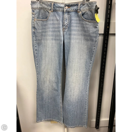 Jeans Wide Leg By London Jean In Blue Denim, Size: 14