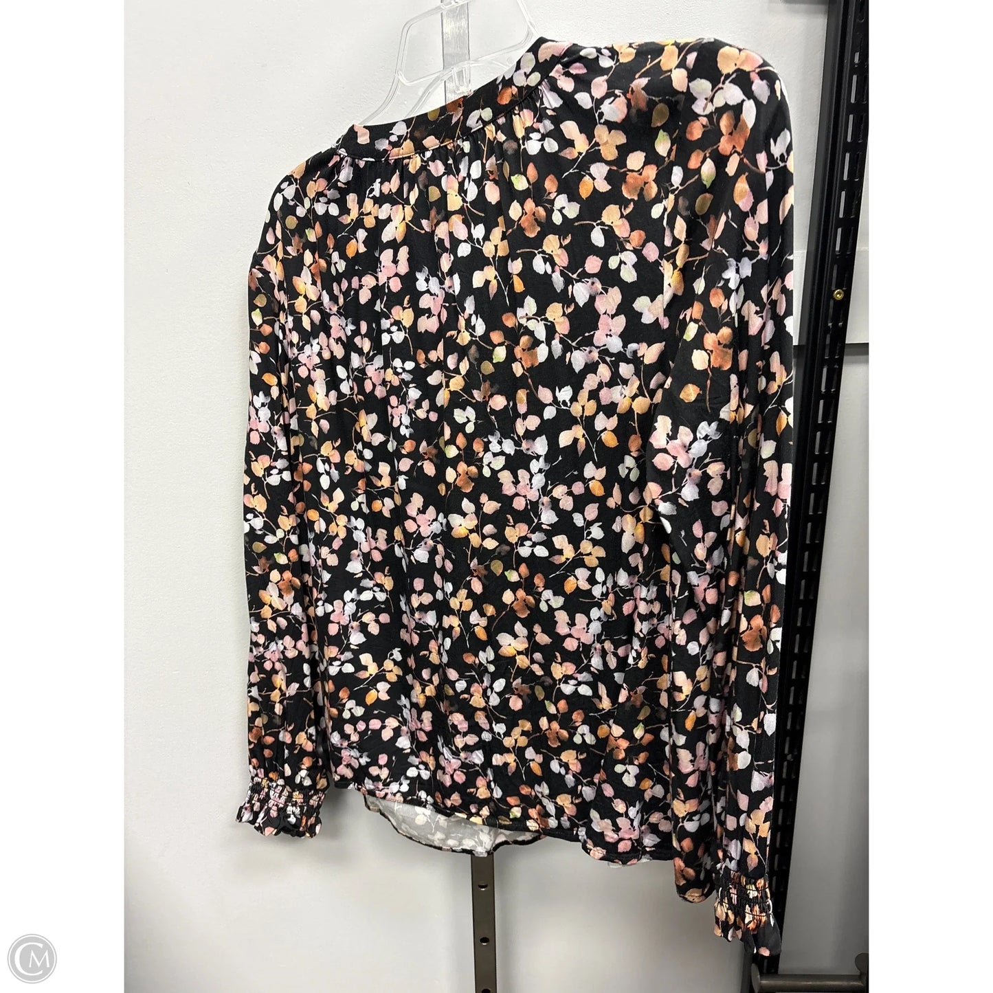 Top Long Sleeve By J. Jill In Floral Print, Size: S