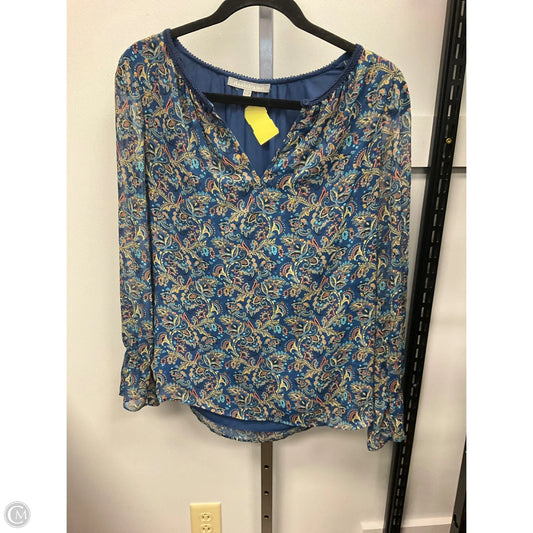 Top Long Sleeve By Daniel Rainn In Floral Print, Size: S