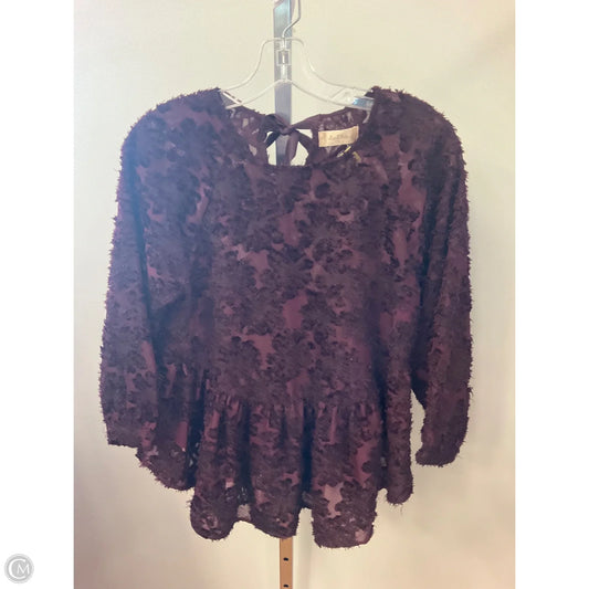 Top Long Sleeve By Altard State In Purple, Size: S
