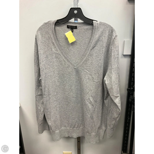 Top Long Sleeve Basic By Banana Republic In Grey, Size: Xl
