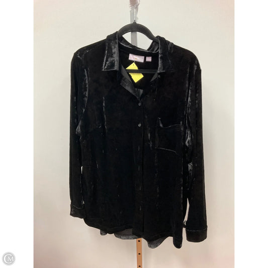 Top Long Sleeve By Belle By Kim Gravel In Black, Size: Xl