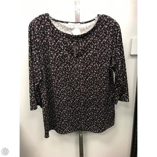 Top Long Sleeve By Hugo Boss In Multi-colored, Size: L