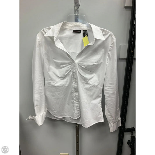 Top Long Sleeve By New York And Co In White, Size: L