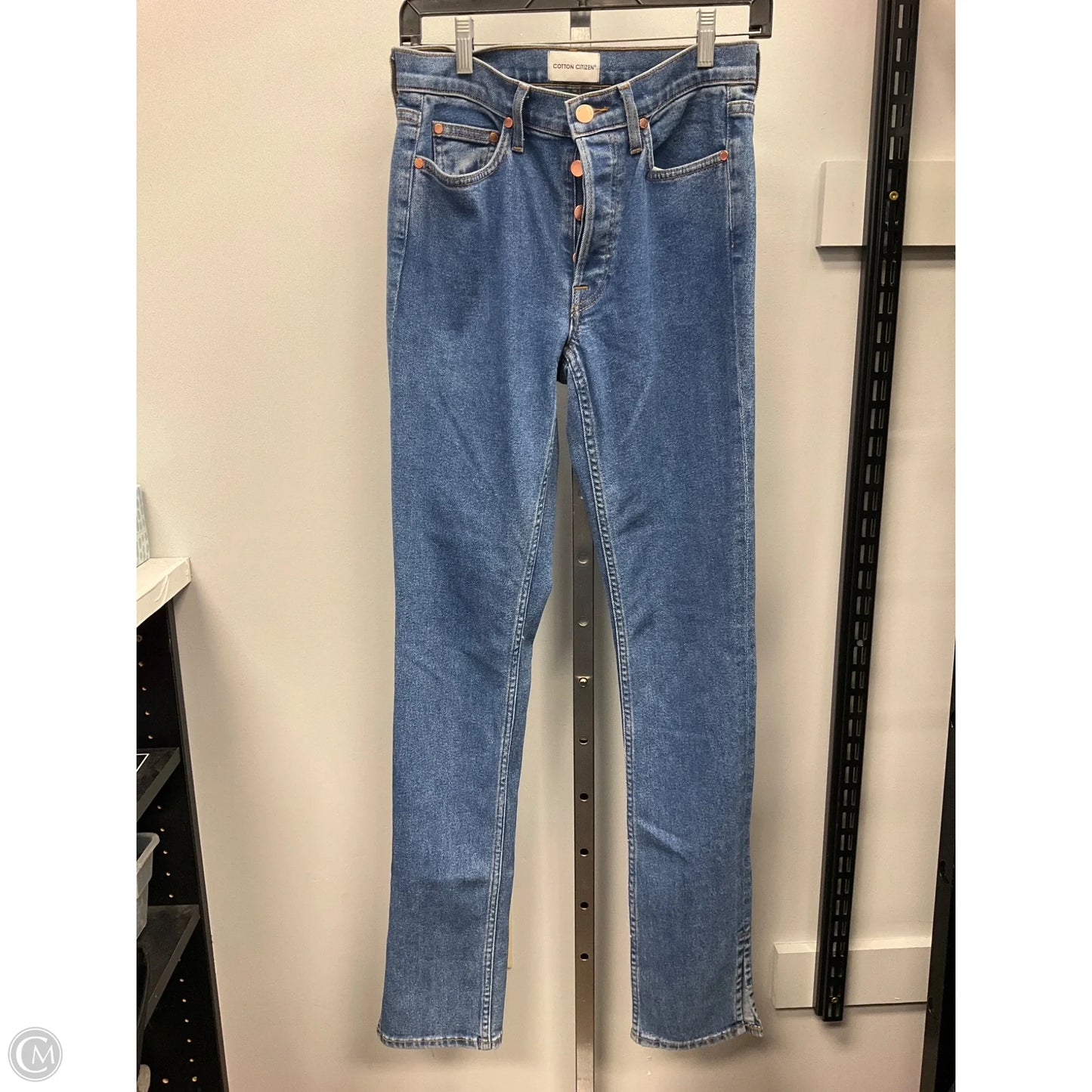 Jeans Straight By Cotton Citizen In Blue Denim, Size: 4