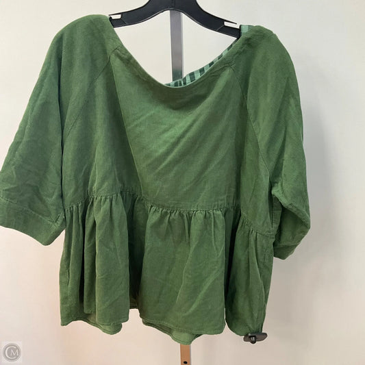 Top 3/4 Sleeve By Maeve In Green, Size: M
