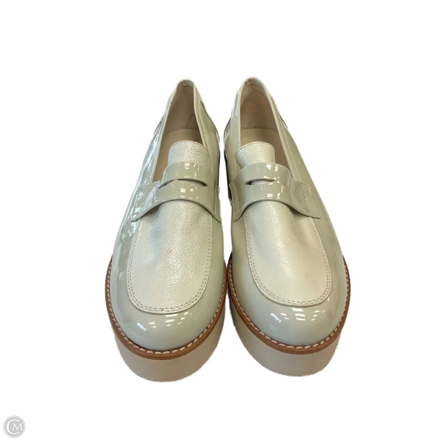 Shoes Heels Wedge By Anthropologie In Cream, Size: 8.5