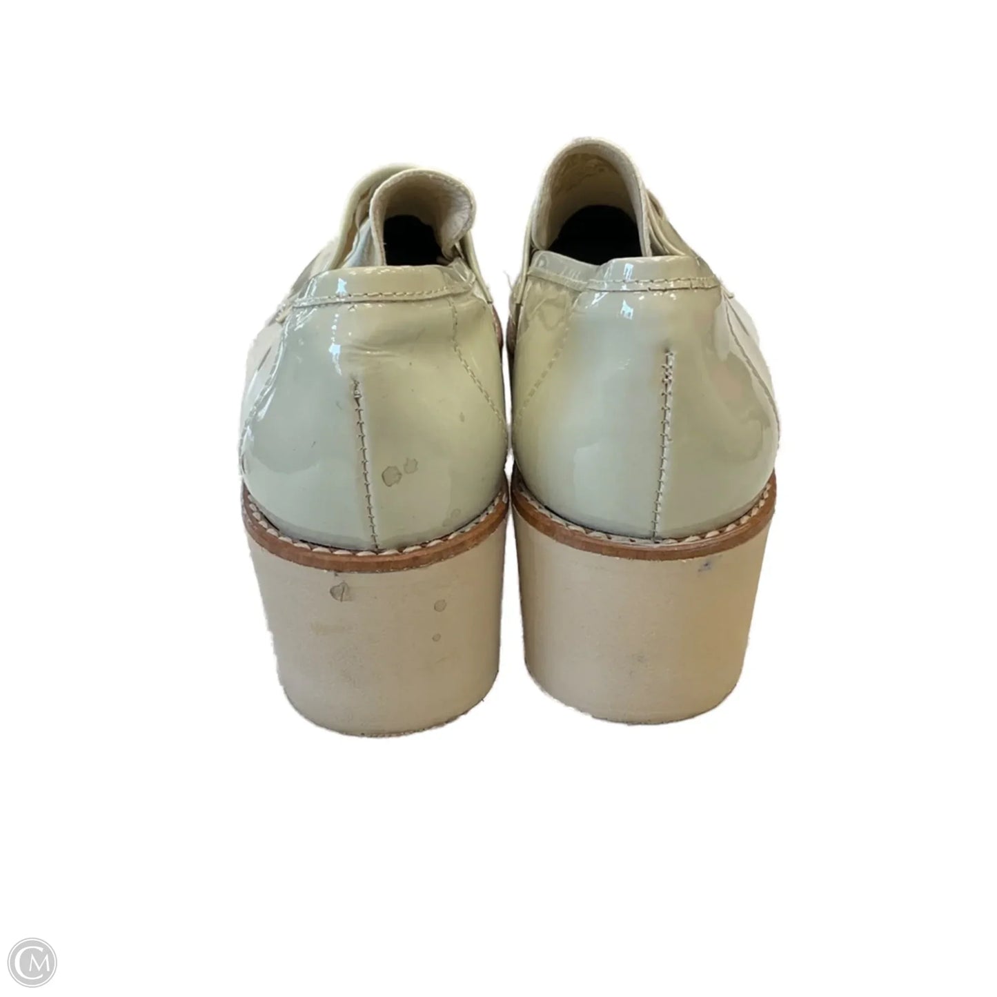 Shoes Heels Wedge By Anthropologie In Cream, Size: 8.5