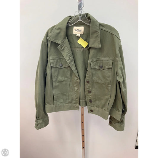 Jacket Denim By Upwest In Green, Size: Xl