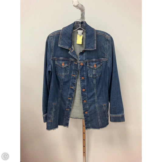 Jacket Denim By Chicos In Blue Denim, Size: M