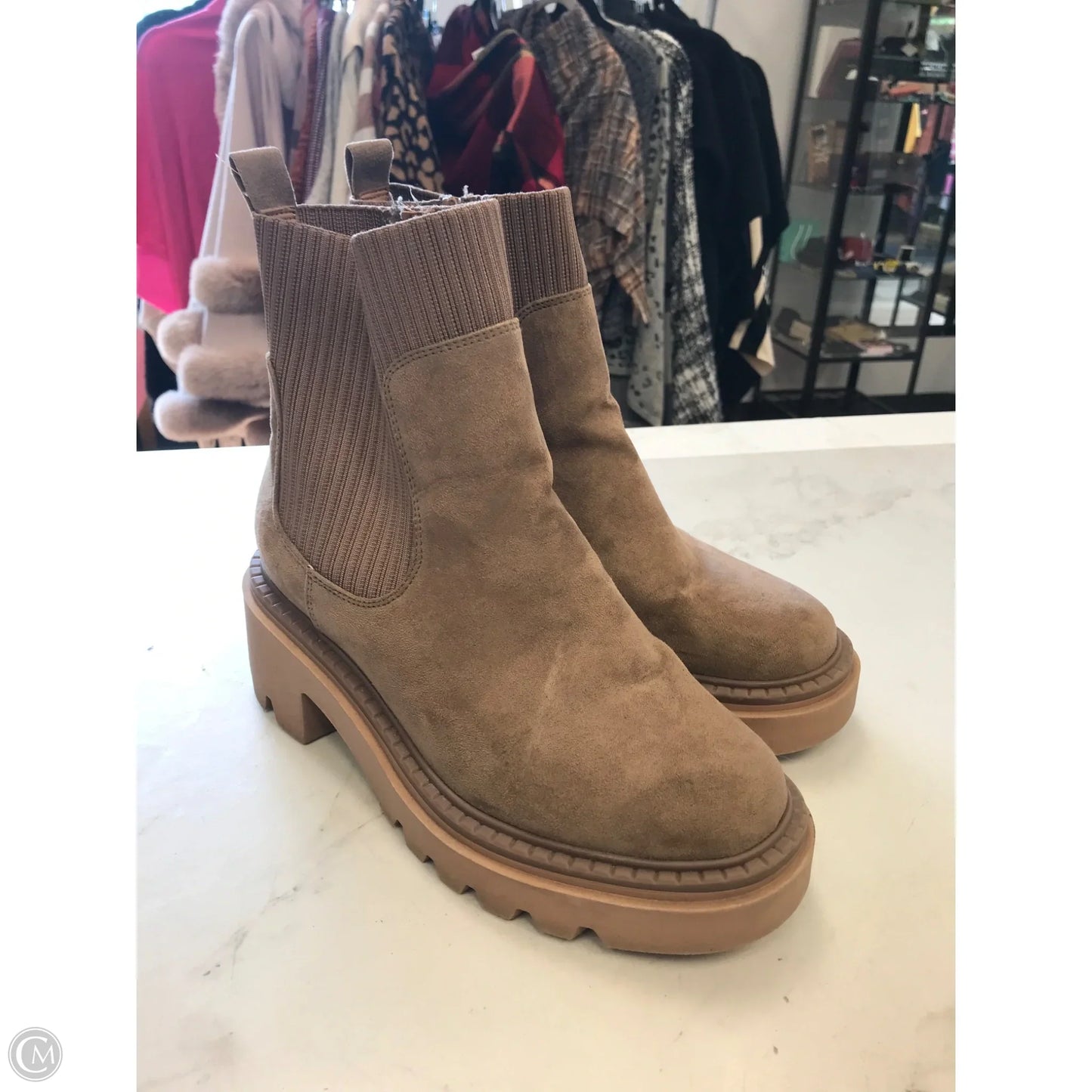 Boots Ankle Heels By Universal Thread In Brown, Size: 7.5