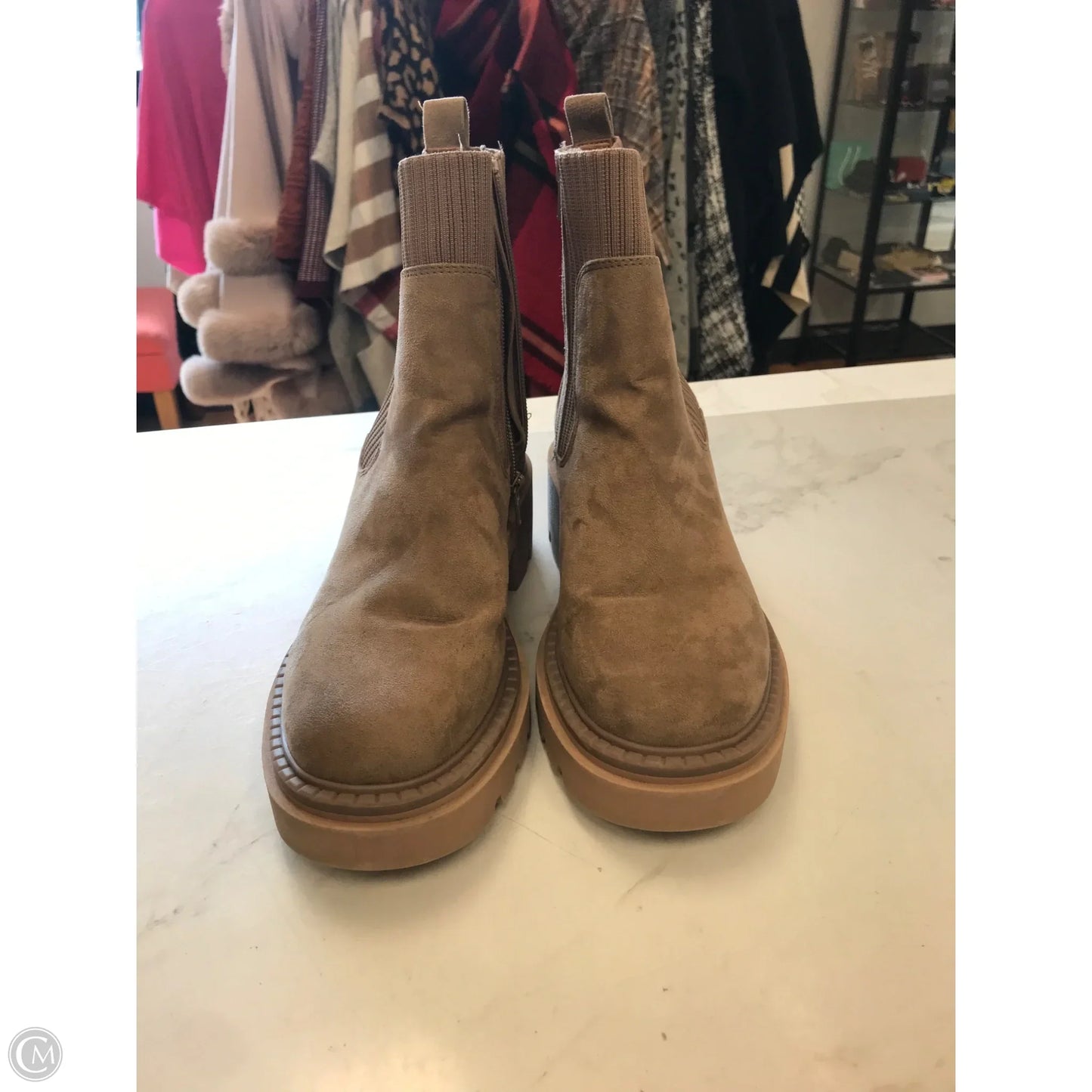 Boots Ankle Heels By Universal Thread In Brown, Size: 7.5