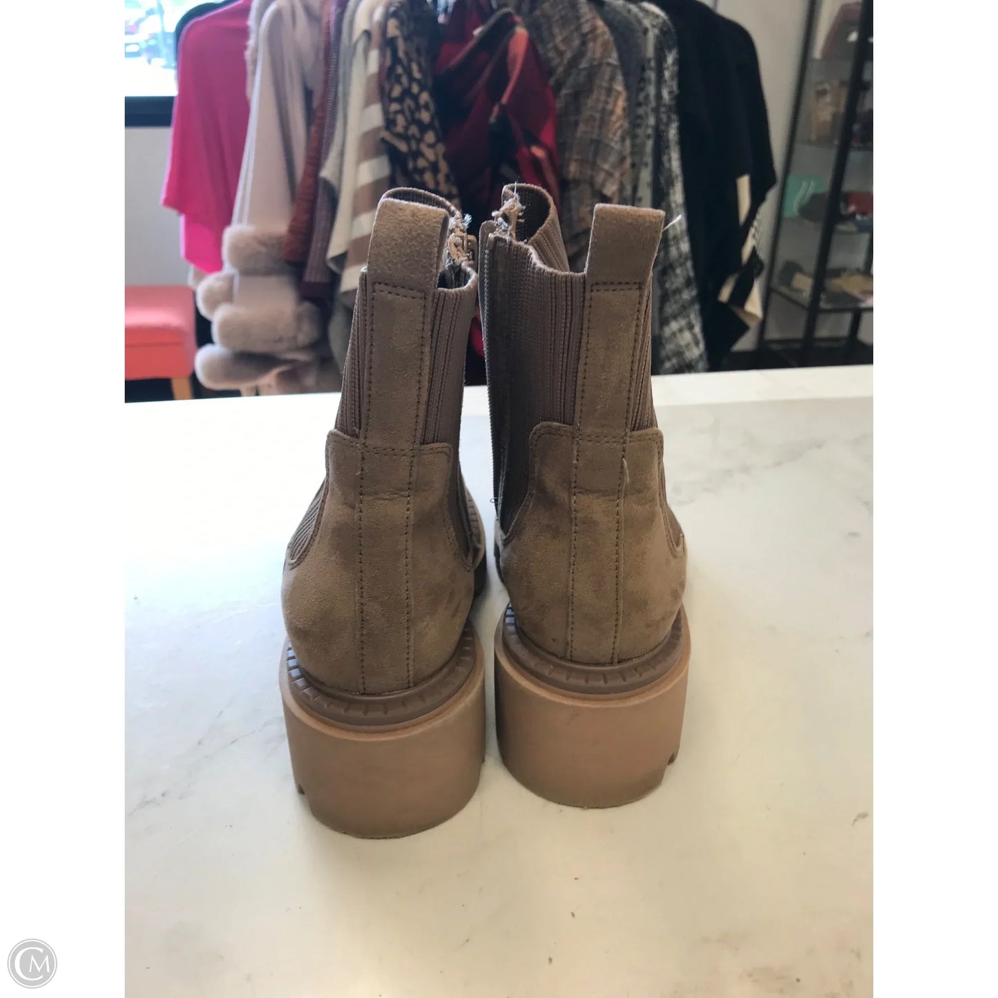 Boots Ankle Heels By Universal Thread In Brown, Size: 7.5