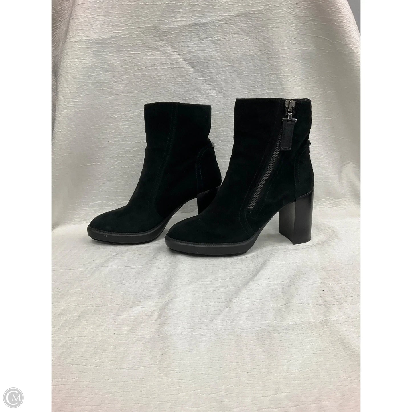 Boots Ankle Heels By Aquatalia In Black, Size: 8.5