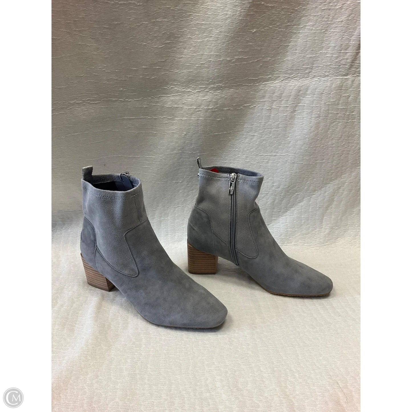 Boots Ankle Heels By Donald Pliner In Grey, Size: 6.5