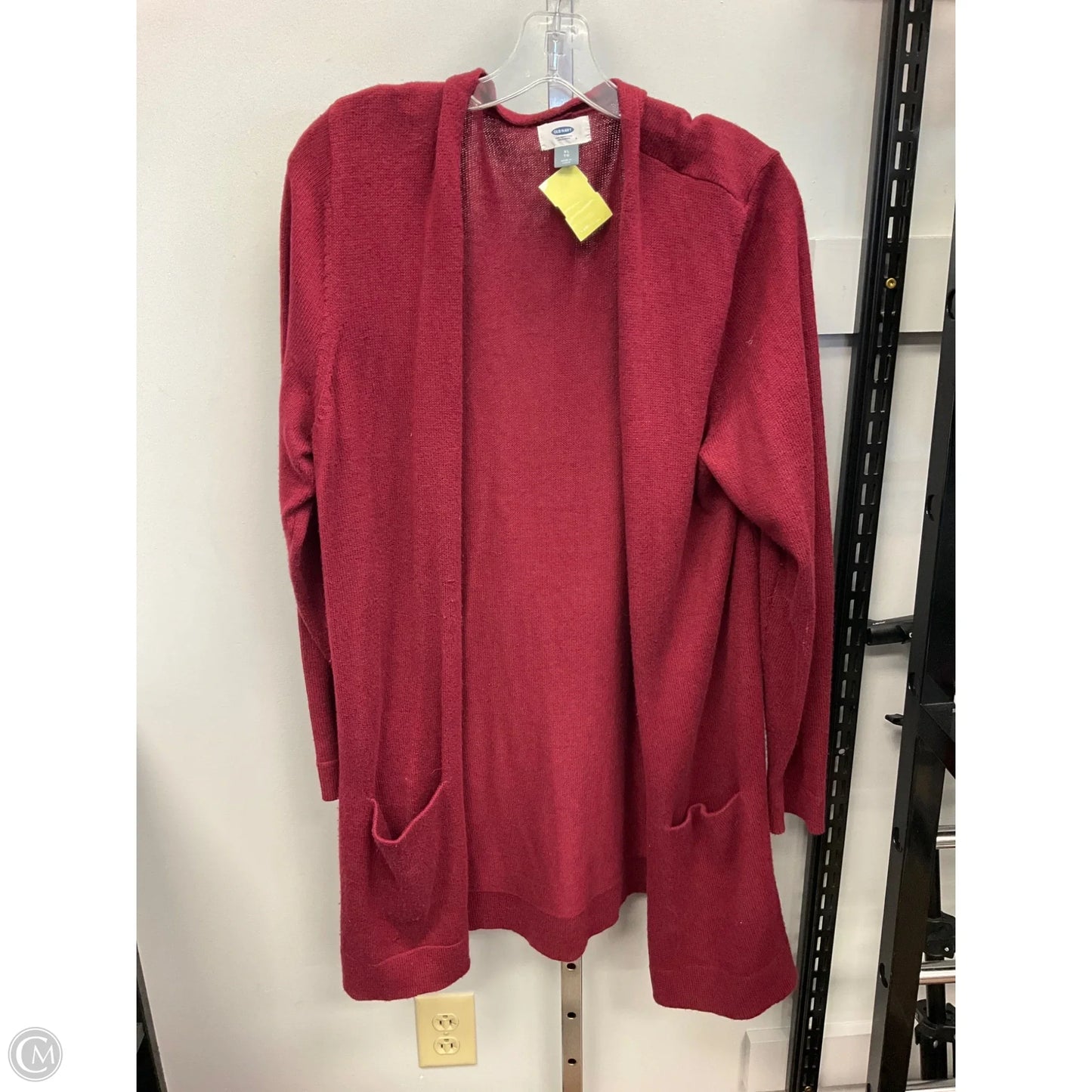 Sweater Cardigan By Old Navy In Maroon, Size: Xl